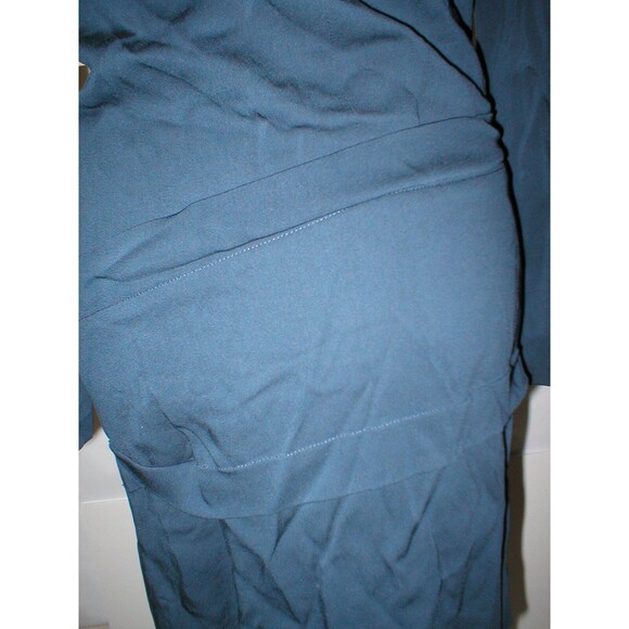 New Womens S NWT $310 Designer Dress Artelier Nicole Miller Navy Blue Viscose - Picture 10 of 11